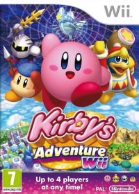 Kirby's Adventure Wii PAL Wii  box art